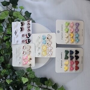 30 pair of Mouse Theme Post Earrings NEW
